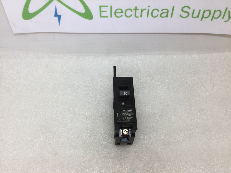 ITE BQ1-B030 30 Amp 1 Pole 120/240V Type BQ Circuit Breaker BQ1B030