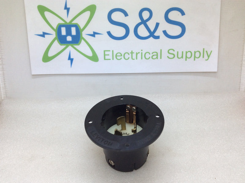 Framepro Recessed Plug Leviton 50A Recessed 3 Pole 4 Wire 250V Recessed Male Plug (New Open B