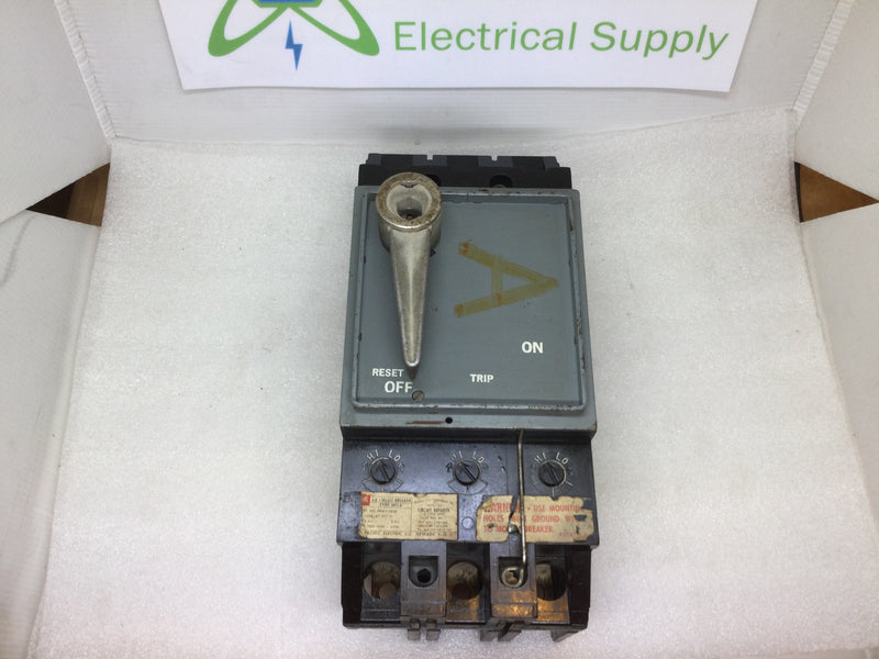 FPE Federal Pacific NFJ631225R Rotary Handle 225 Amp 3 Pole 600v Circuit Breaker