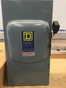Square D D223N/D-223N 100 Amp 2 Pole 120/240V Fusible Safety Switch