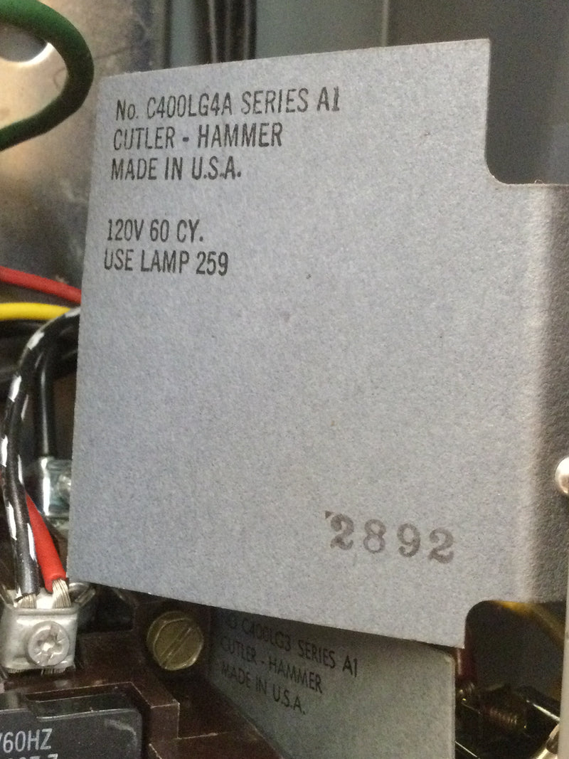 Cutler Hammer C400LG4A 30 Amp 3 Phase Combination Safety Switch with Motor Controls