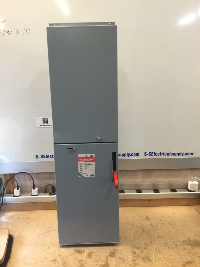 GE General Electric ADS32200HS Panelboard Switch 200 Amp 240v 60hp Type 1 Enclosure