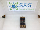 Fusetron FRS-R-1-6/10 1.6 Amp 600V Dual Element Fuse - Lot of 3 - Black Label