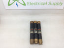 Fusetron FRS-R-1-6/10 1.6 Amp 600V Dual Element Fuse - Lot of 3 - Black Label