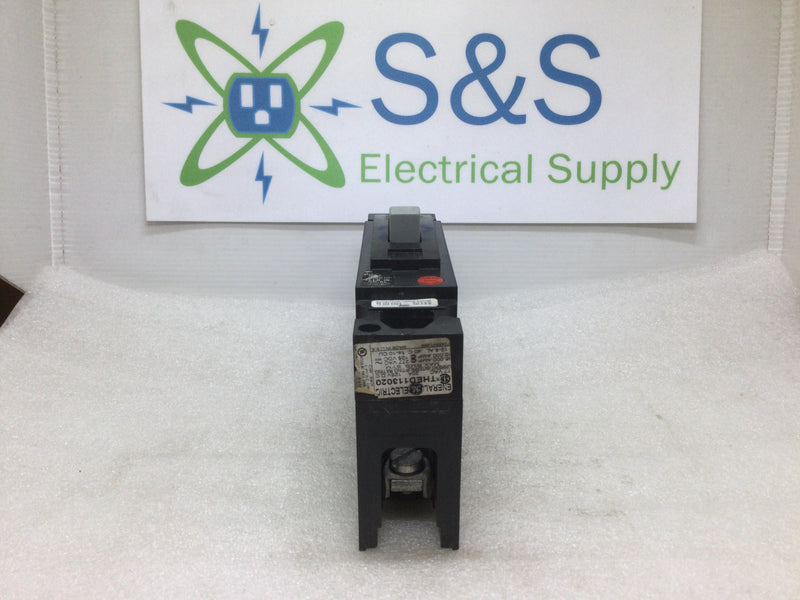 GE General Electric THED113020 1 Pole 20 Amp 277v 65k @ 277v Type THED Circuit Breaker