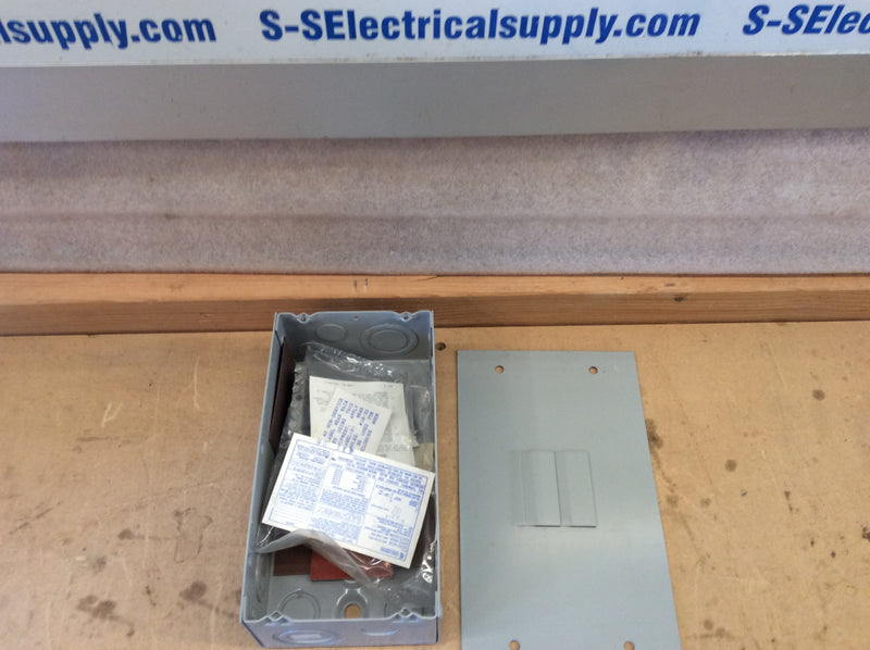 Challenger SL07(2-4)SLGN 2 Space 4 Circuit Breaker Enclosure With Ground Bar Kit 70A 120/240VAC (New)