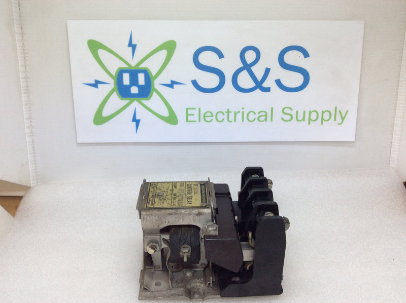 Westinghouse Type NH20 Control Relay 10 Amp 600VAC Mech Style 1740788D 2 Pole Used