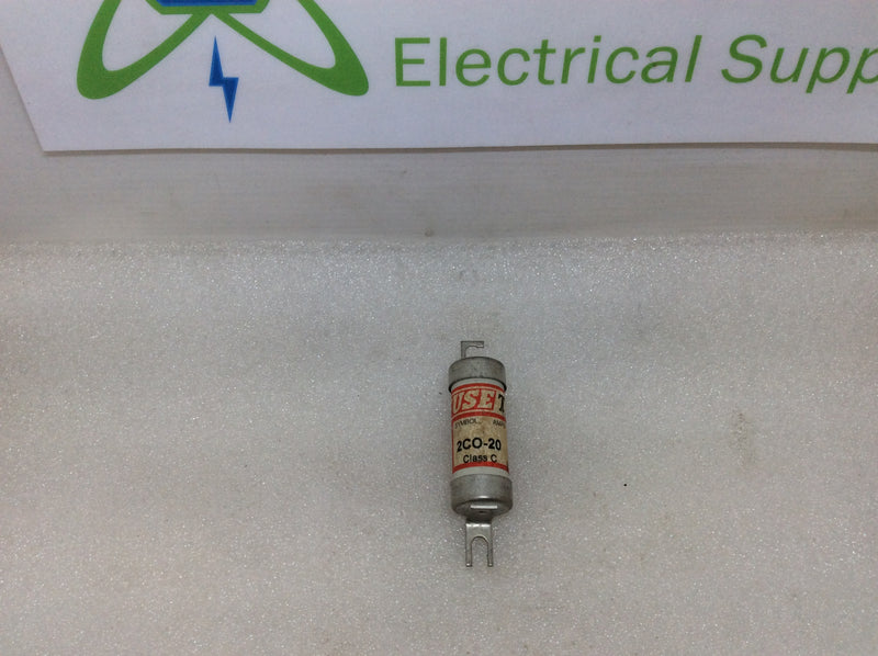 FuseTek 2C0-20 20 Amp 600V Class C Fuse