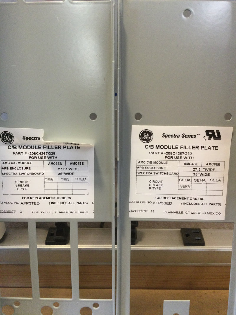 GE General Electric Spectra Series AFP3SED Circuit Breaker Mounting Kit