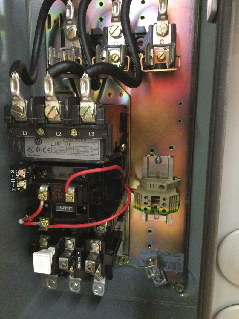 Allen-Bradley Bulletin 512 Combination Starter W/ Disconnect 509-Cod Nema Size 2