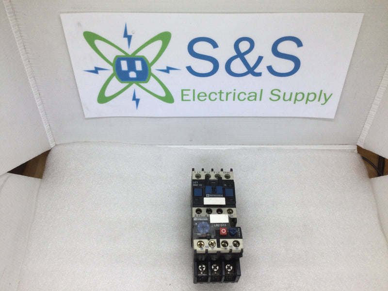 Square D/Telemecanique LC1D0910 With LR2D13 120V 60Hz 25A Coil