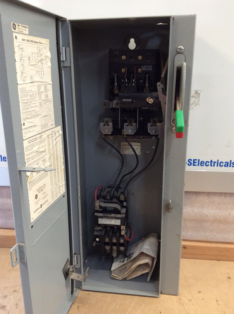 GE/General Electric 300-Line Control CR308C1**2PAAAAA 3 Phase 30A 600VAC Combination Motor Controller