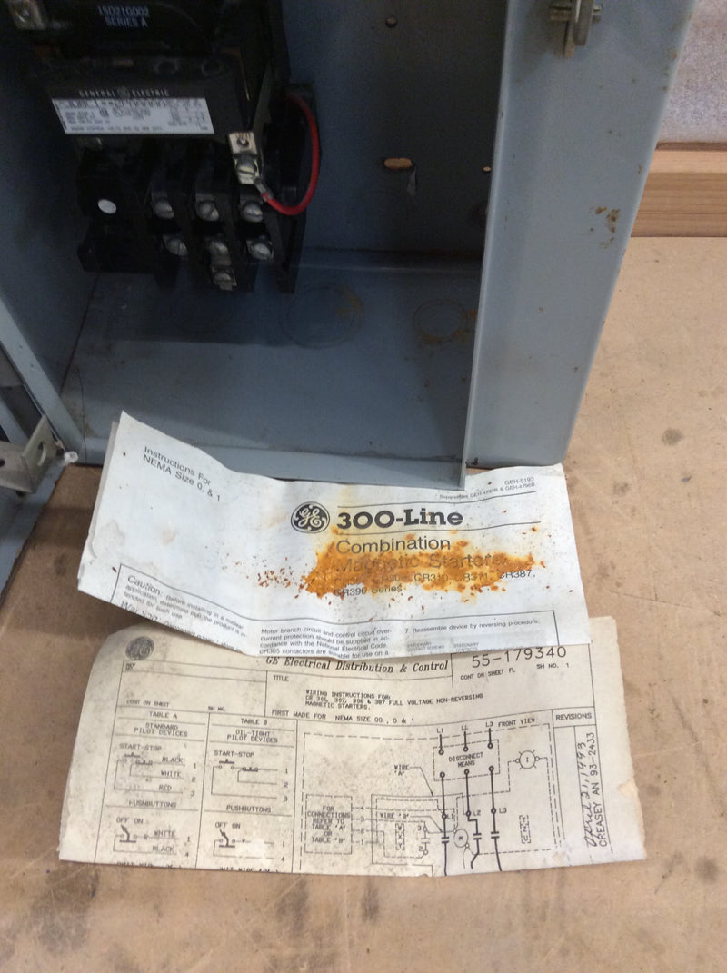 300 Line Box GE/General Electric 300-Line Control CR308C1**2PAAAAA 3 Phase 30A 600V
