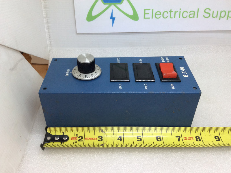 Eaton Dynamatic Run/Stop Speed Control Station 1K-OHM 0-10 Speed, Run/Stop Reset Plus