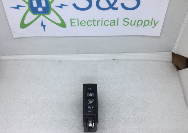 Thomas & Betts TB120TB 20 Amp 1 Pole 120/240V Type TB Circuit Breaker