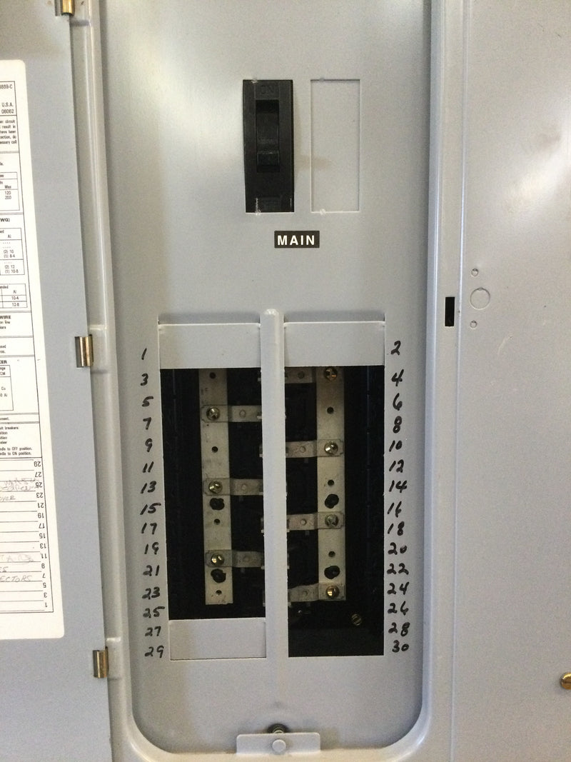 Ge Powermark Plus Tm1615c Mod1 Single Phase Tqd2150 150a  Main Breaker 120/240vac Thqp,Thhqp,Thql, Thqdl