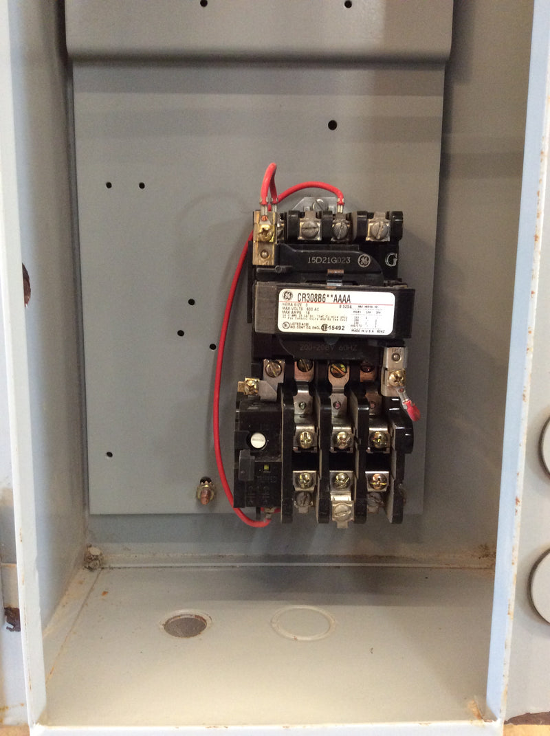 General Electric 300-Line Control CR308B6**AAAA 3 Phase 30A 600VAC Combination Motor Controller