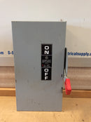 General Electric TH3222 2 Pole 60A 240VAC Fusible Safety Switch Model 10