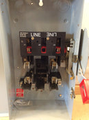 General Electric TH3222 2 Pole 60A 240VAC Fusible Safety Switch Model 10