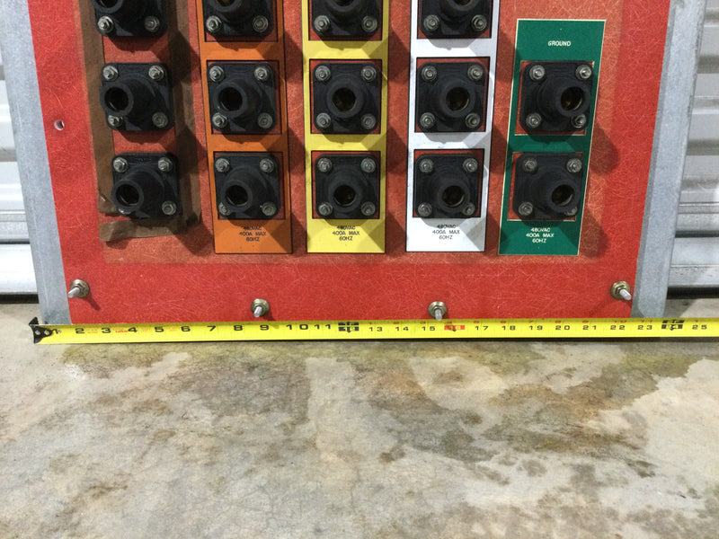 Generator Terminals Board, Plug in for 1600-amp panel 3 phase with Neutral 600v AC