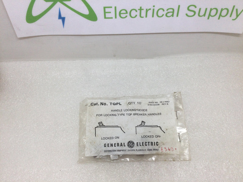 Ge Tqpl Handle Locking Device For Type Tqp Breaker Handles