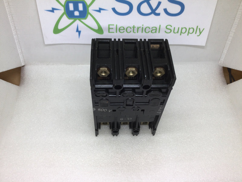 GE General Electric THEF136015 3 Pole 15 Amp 600vac Hi-Break Circuit Breaker