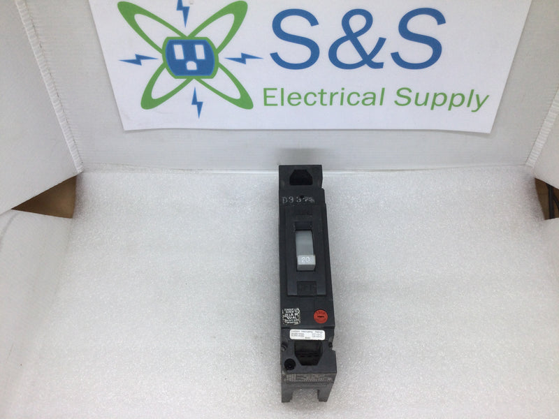 General Electric TED113020 1 Pole 20 Amp Type TED Circuit Breaker