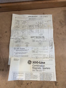 GE General Electric CR308B600ACLA 300-Line Control 3 Phase 18A 600VAC Combination Motor Controller