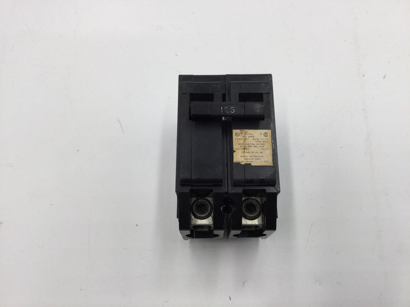 Crouse Hinds MP2125 2 Pole 125 Amp Type MP-A Circuit Breaker