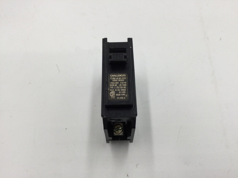Challenger C150 50 Amp 1 Pole 120/240V Circuit Breaker - Sticker Face