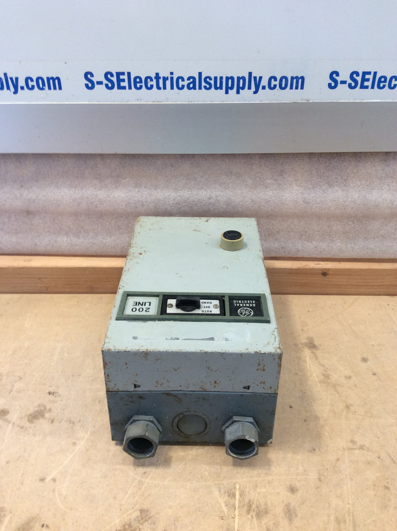 General Electric CR206H100ACA Nema00 Magnetic Motor Starter 3Ph 600VAC 2HP Max With Switch