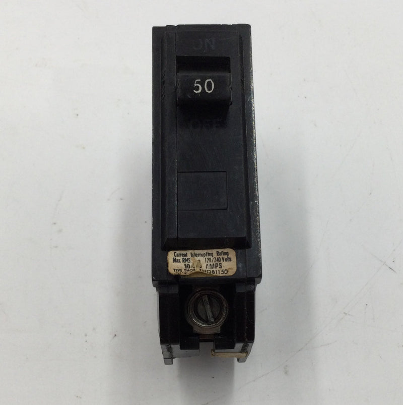 General Electric THQB1150 50 Amp 1 Pole 120/240V Bolt On Circuit Breaker