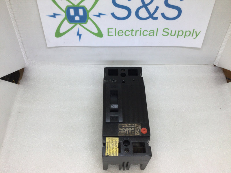 Ge General Electric Ted124030 2 Pole 30a 480vac Type Ted Circuit Breaker