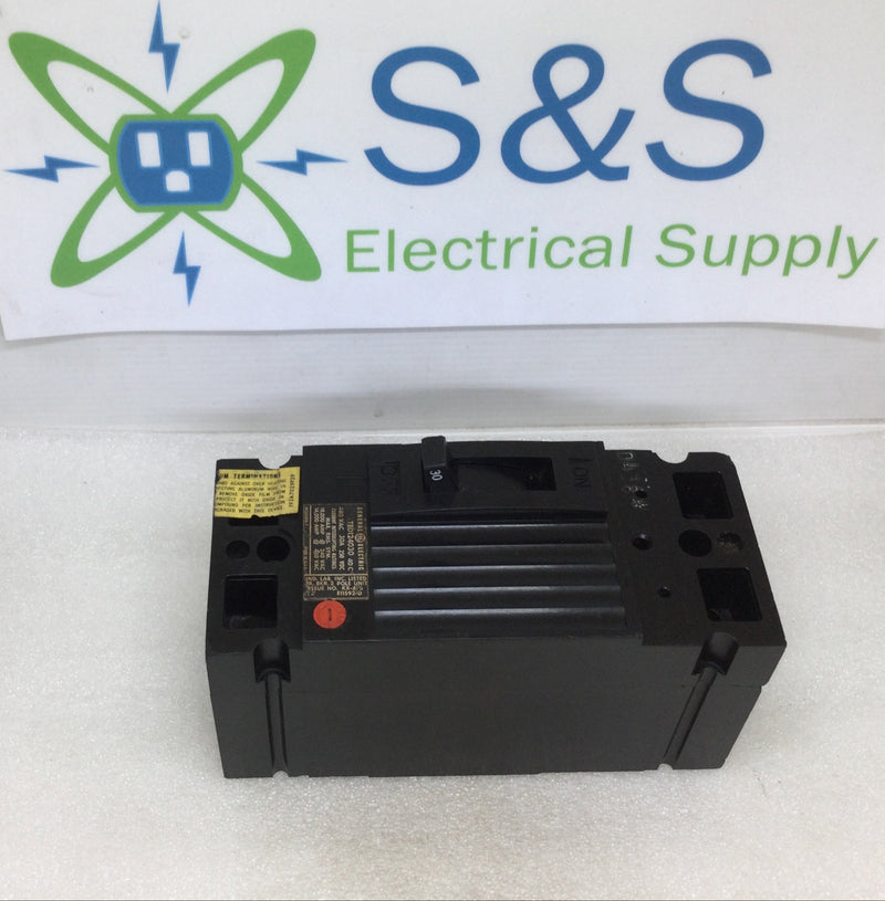 GE General Electric TED124030 30 Amp 2 Pole 480V Circuit Breaker