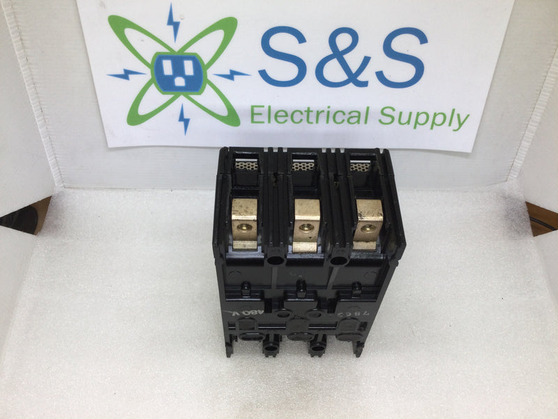 General Electric TEF134020 20 Amp 3 Pole 480V Type TEF Circuit Breaker