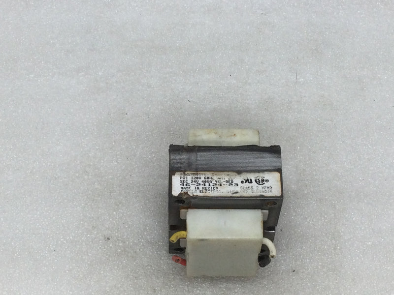 Basler Products 46-24124-03 120V 60hz Primary, 24v 40va Secondary Class 2 Transformer