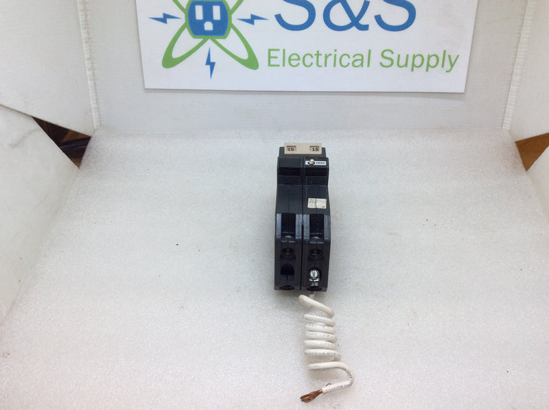 Cutler-Hammer CH215GFT 2 Pole 15A 120/240VAC Class A Type CH GFCI Protected Circuit Breaker