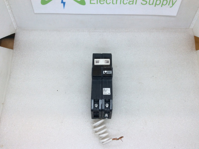Cutler-Hammer CH230GFT 2 Pole 30A 120/240VAC Class A Type CH GFCI Protected Circuit Breaker