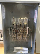 Siemens 9804-8547 30a, 3ph, 600vac, Oh/Ug Service, Hq-13 Term. Meter Socket, Nema3r Enclosure