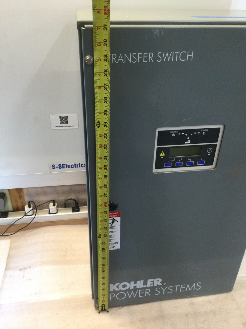 Kohler Kss-Dcta-0040s Transfer Switch, 40a, 208v, 4 Wire, 3 Phase, 4 Pole
